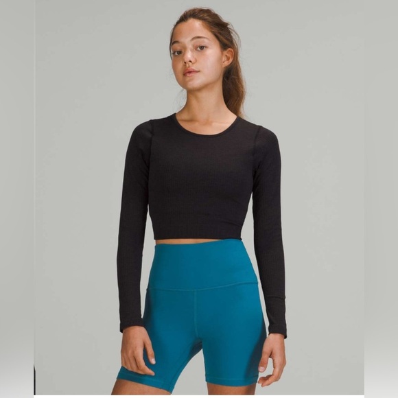 Lululemon Women’s Ebb to street long sleeve crop - Picture 1 of 6